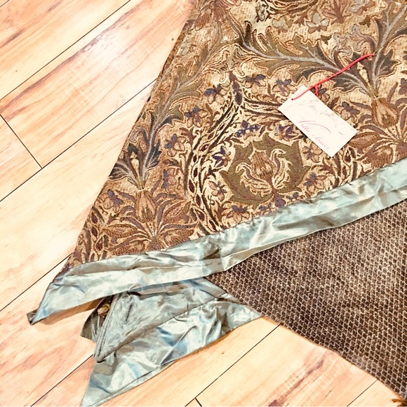 Villa Bacci new tags Christmas Tree Skirt rustic pins poms style holiday… - Picture 11 of 16